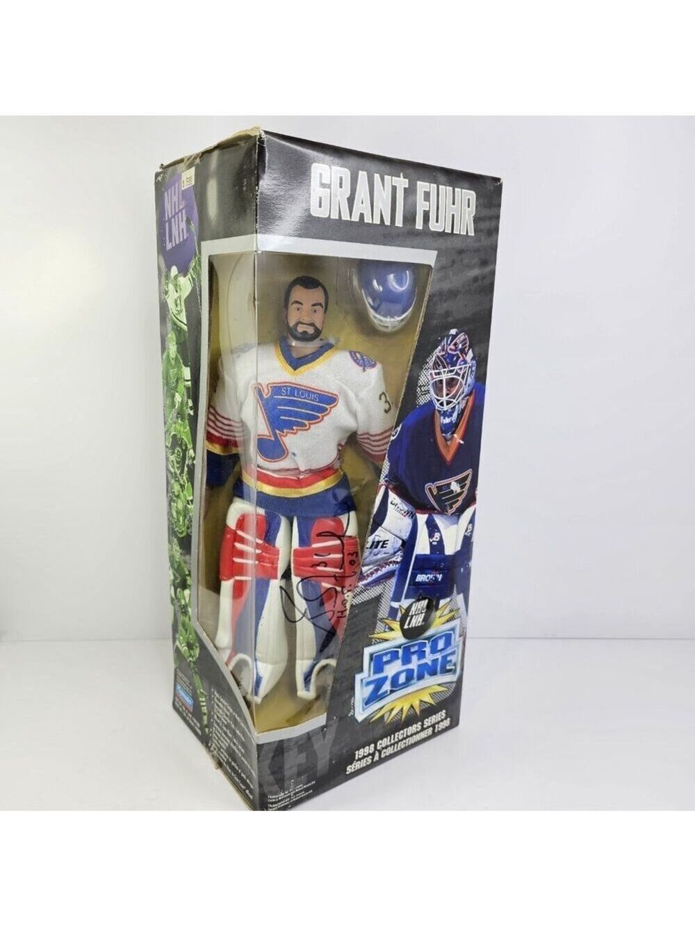 SIGNED 1998 NHL Playmates Pro Zone Grant Fuhr Collectors Series 12" Autographed